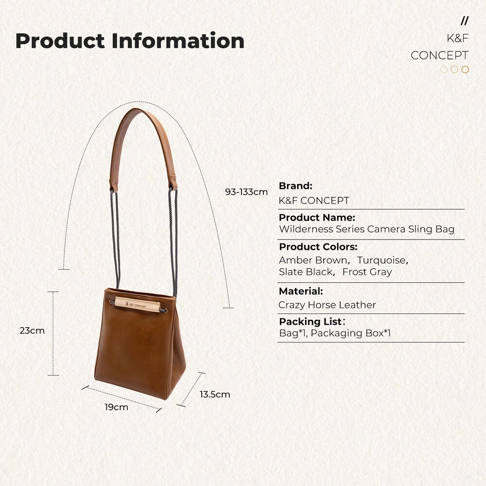 K&F Concept Omuz Çantas 5L Gri (KF13.224)